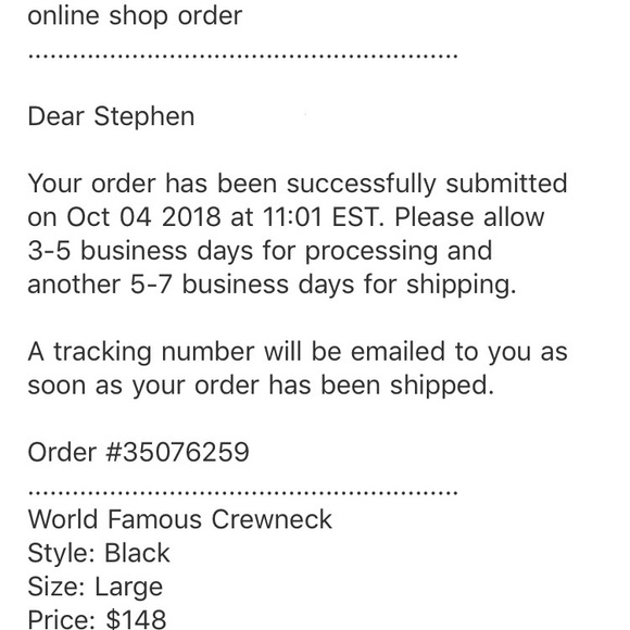 Supreme world famous black crewneck - Picture 5 of 5